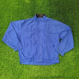 Vintage 90s Starter Windbreaker Jacket L/XL 25x28 Baggy Blue